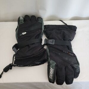Swany Mens Medium Gloves TX-3 Leather Palms Zipper Compartments
